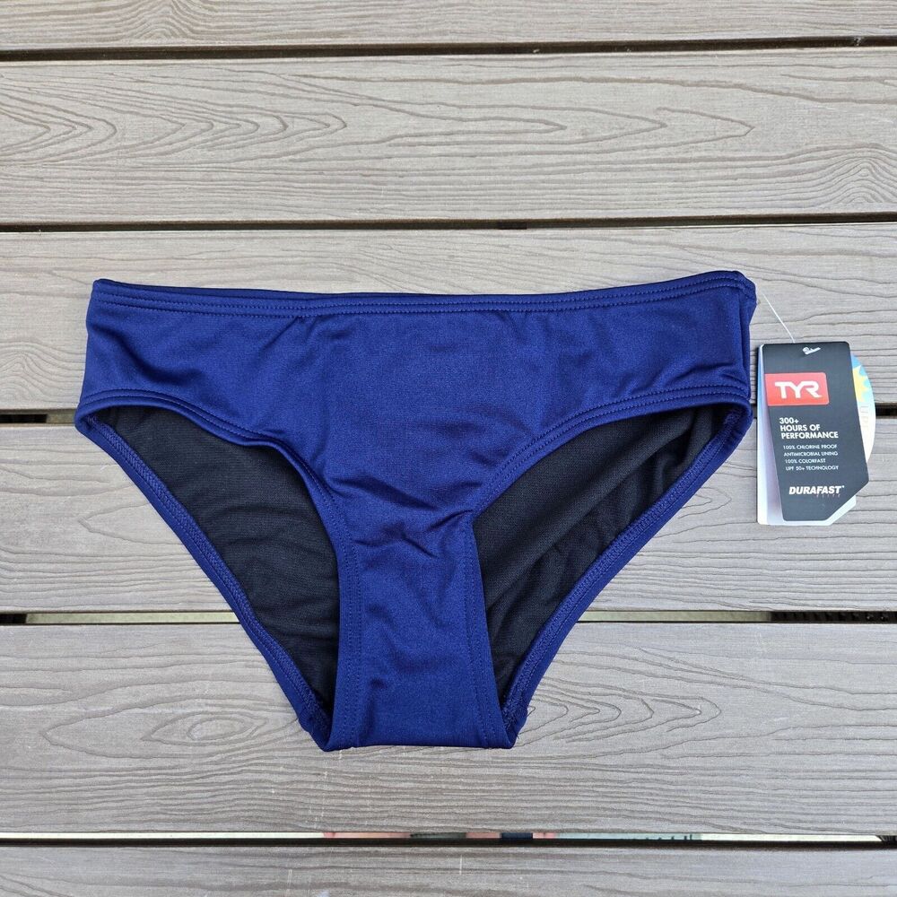 TYR Women Scoop Tank (8) W/ Navy Bottoms (6) 2 Piece Navy/multi Swim New - Picture 4 of 6